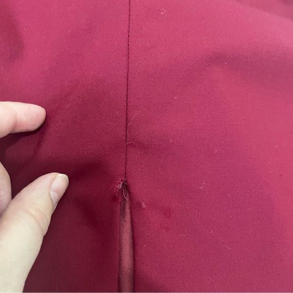 Armani Collezioni Red Pencil Skirt Size 14 - Picture 7 of 7